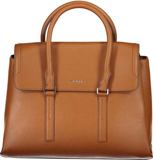 Handbag Calvin Klein Brown Polyethylene