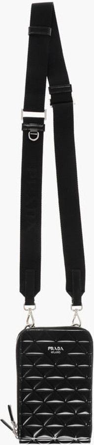Crossbody Bag Prada Brushed Leather Crossbody Phone Holder