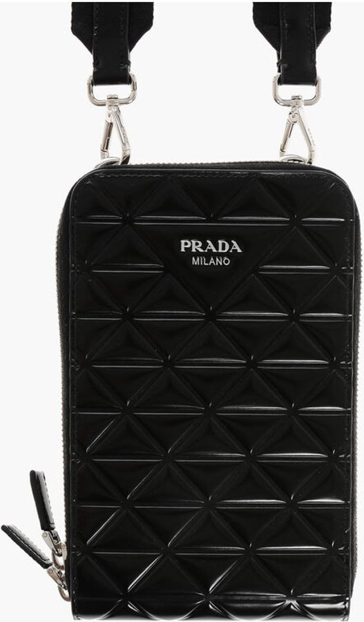 Crossbody Bag Prada Brushed Leather Crossbody Phone Holder