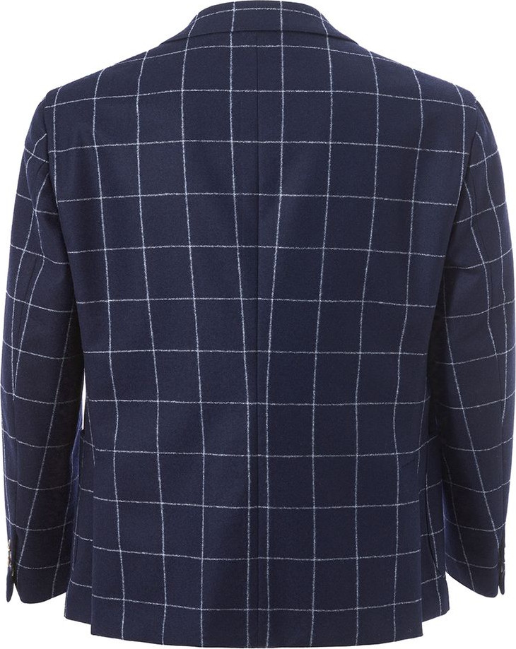 Blue Wool Blazer Malo