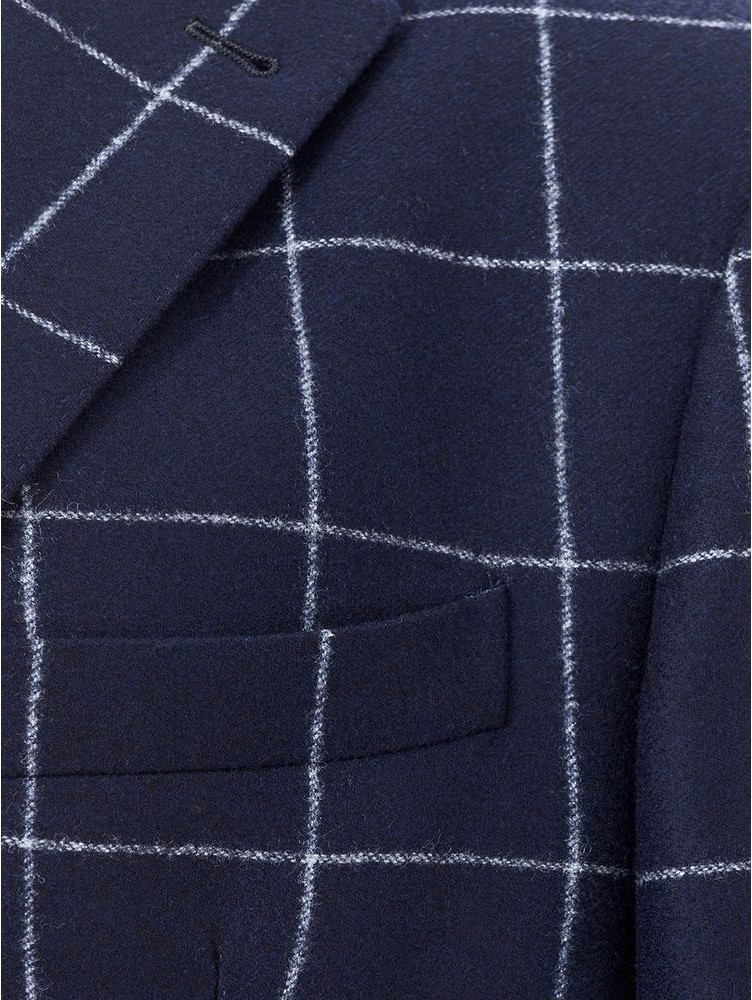 Blue Wool Blazer Malo