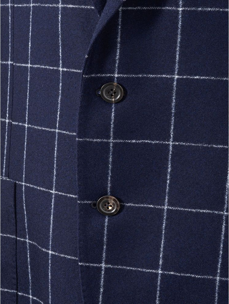 Blue Wool Blazer Malo
