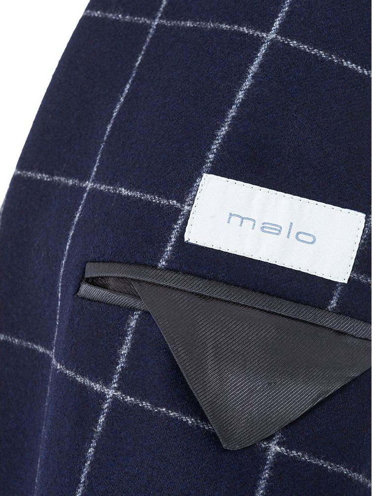 Blue Wool Blazer Malo