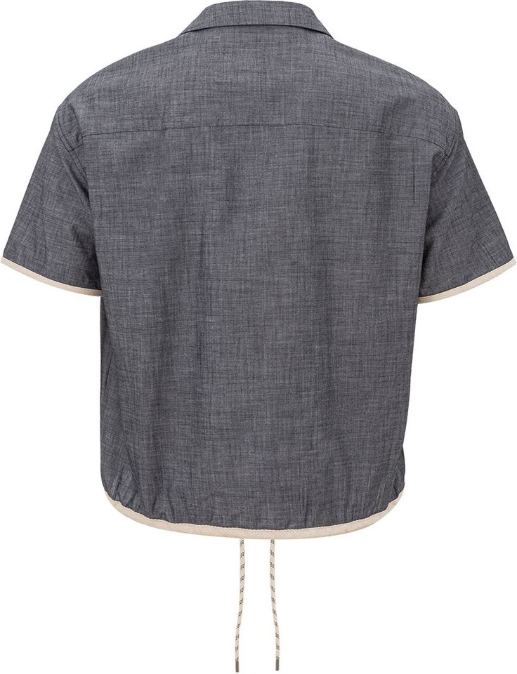Синяя джинсовая рубашка Armani Exchange