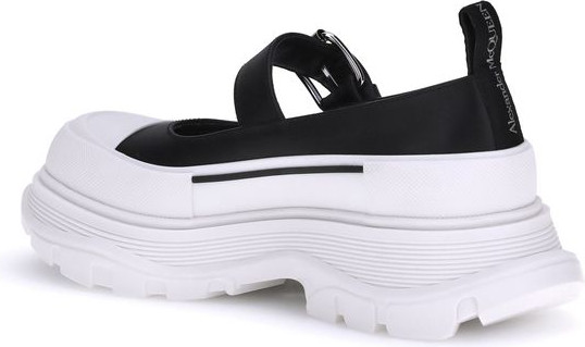 Black Rubber Ballet Flats Alexander McQueen