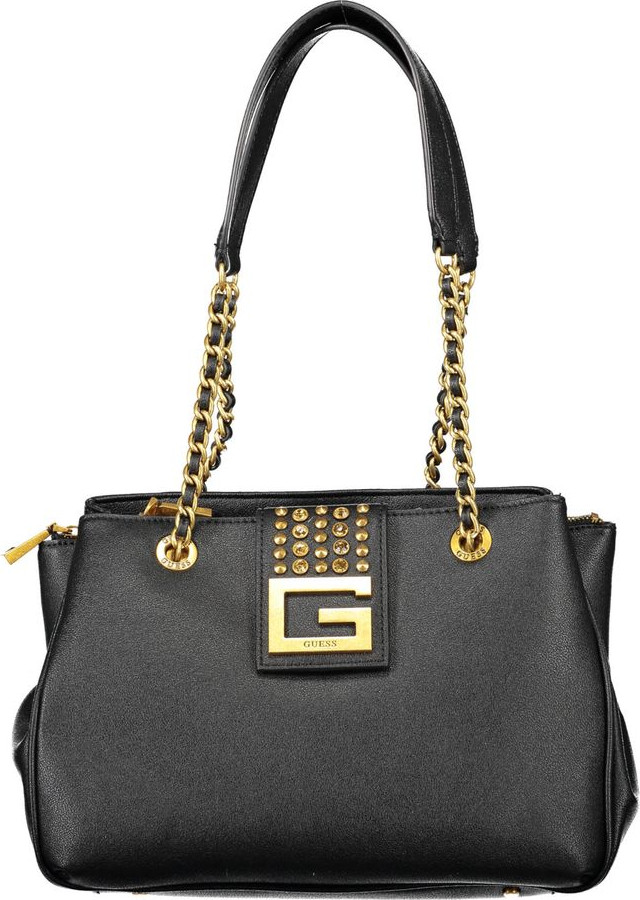 Handbag Guess Shoes Black Polyethylene
