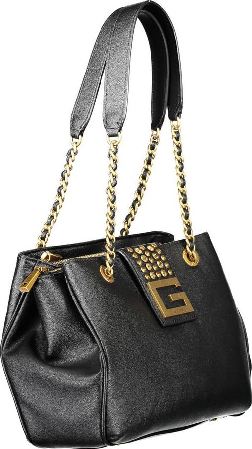 Handbag Guess Shoes Black Polyethylene