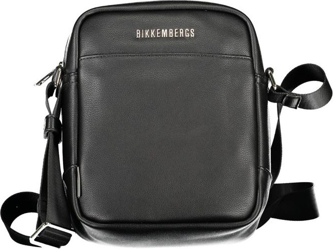 Сумка Bikkembergs Черная Наплечная Сумка из Полиэтилена