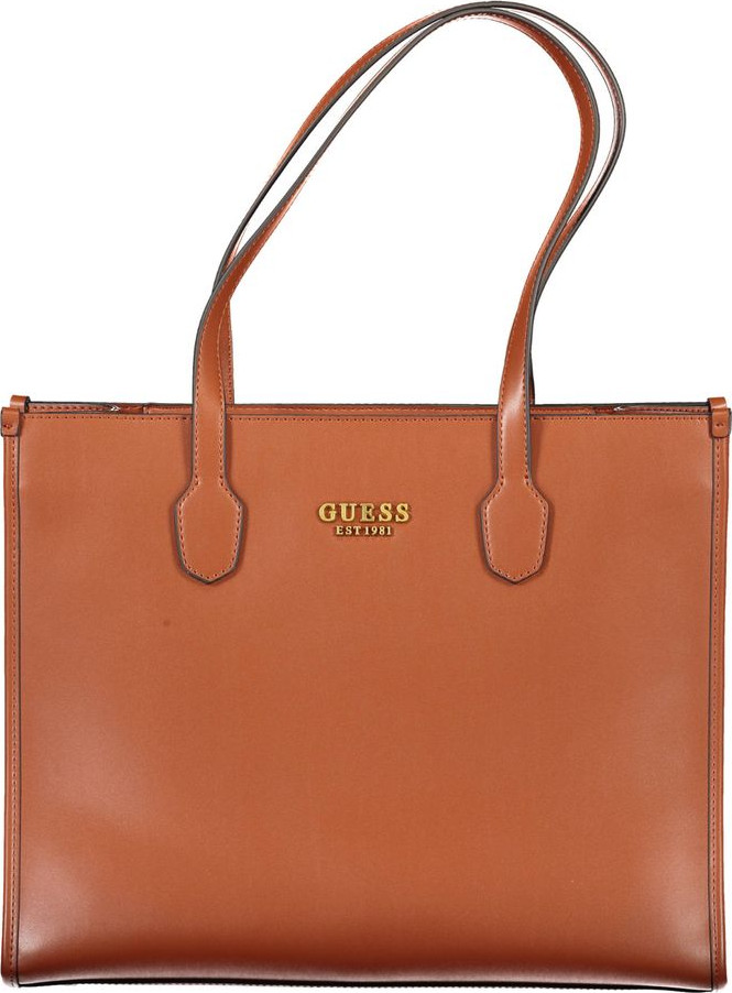 Handbag Guess Shoes Brown Polyethylene