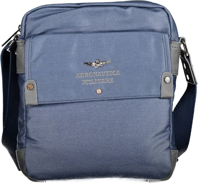 Shoulder Bag Aeronautica Militare Blue Cotton