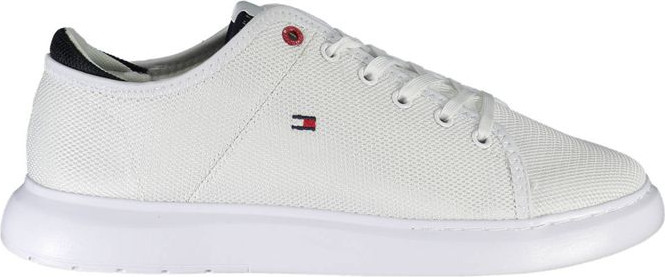 White Polyester Sneaker Tommy Hilfiger