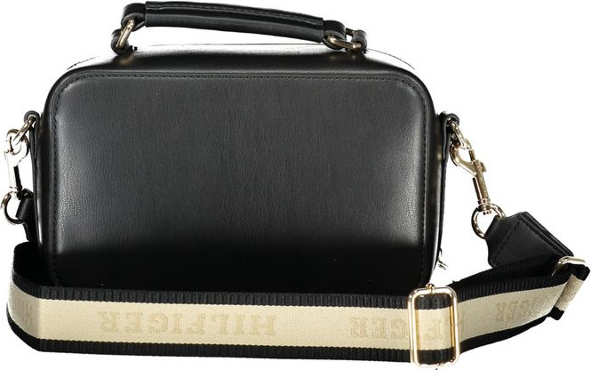Sumka Tommy Hilfiger Qora Polietilen Zamsh Sumkasi