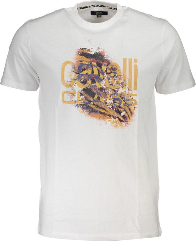 White Cotton T-Shirt Cavalli CLASS