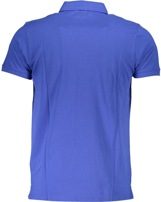 Blue Cotton Polo Shirt cavalli CLASS