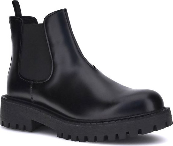Ботинки Prada Black Calf Leather Bos Taurus