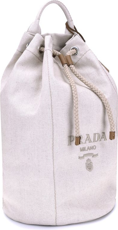 Prada Linen Bucket Sumkasi