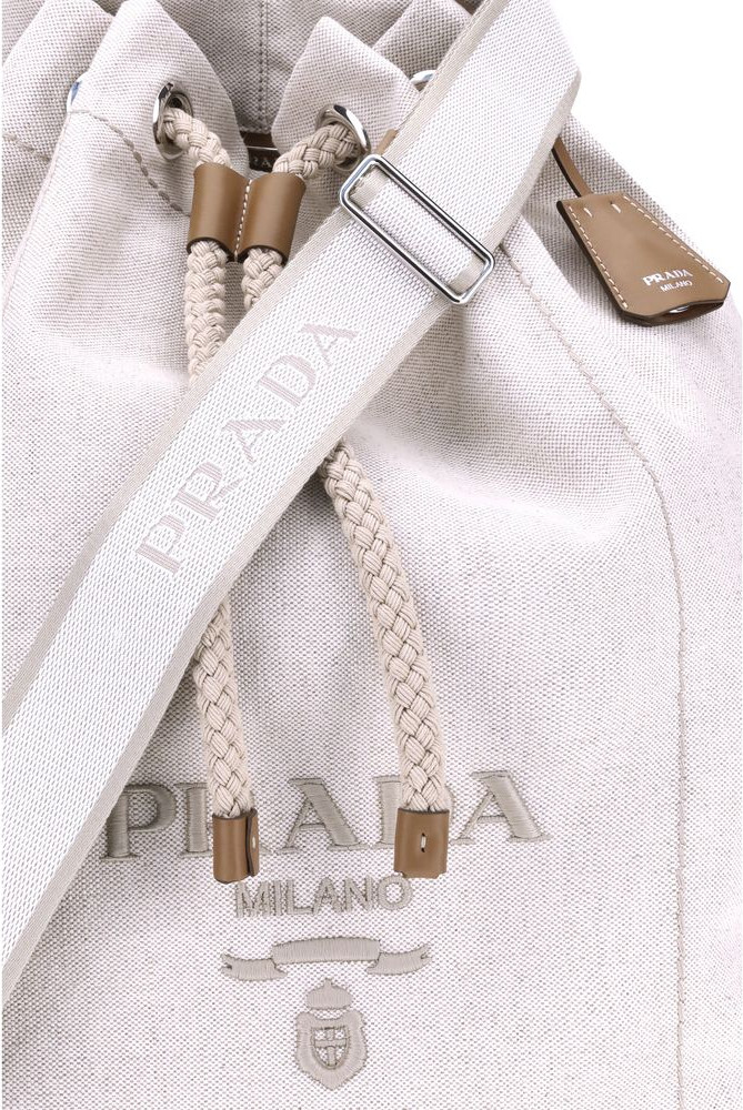 Prada Linen Bucket Sumkasi