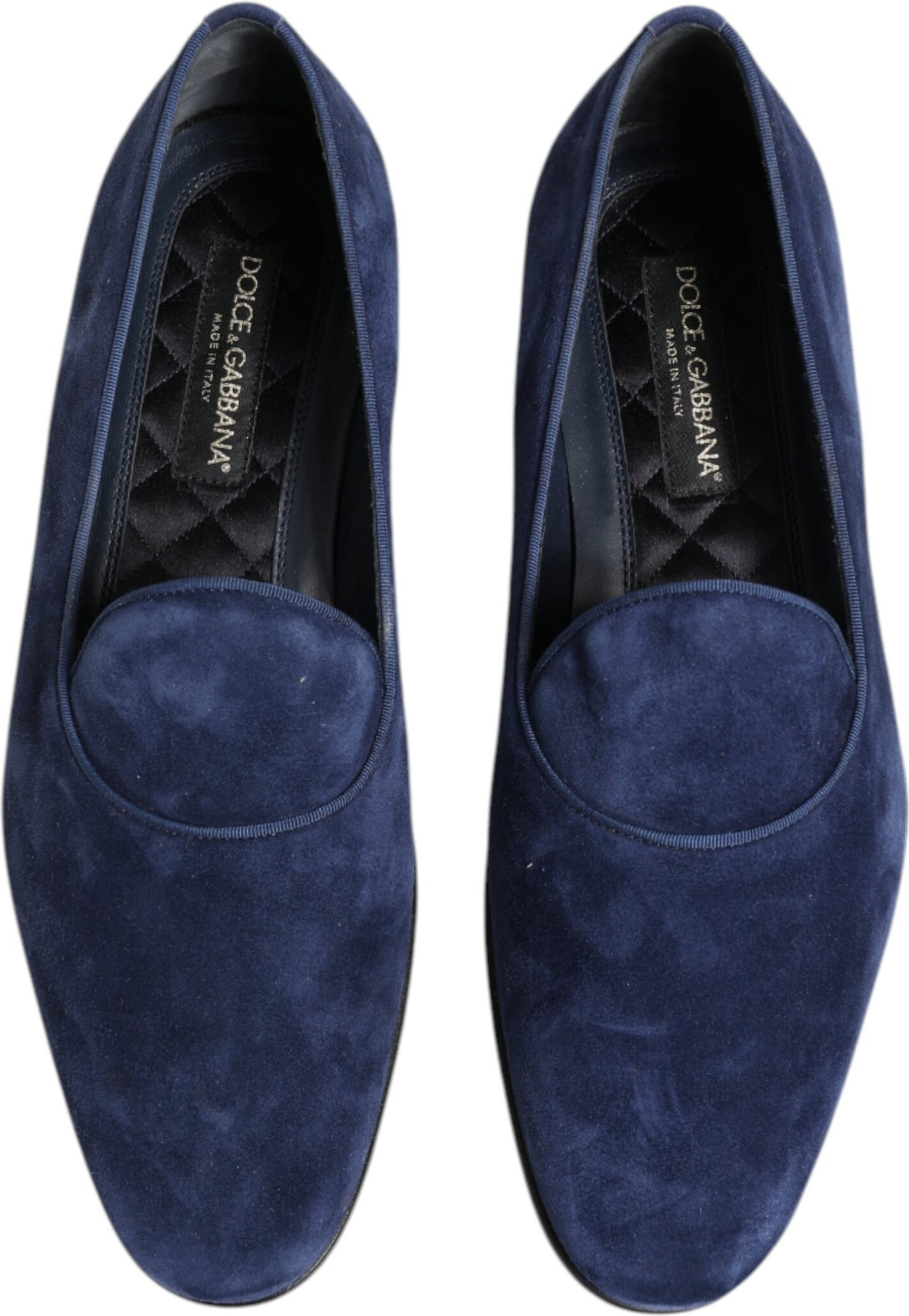 Blue Velvet DG Logo Loafers Dolce & Gabbana