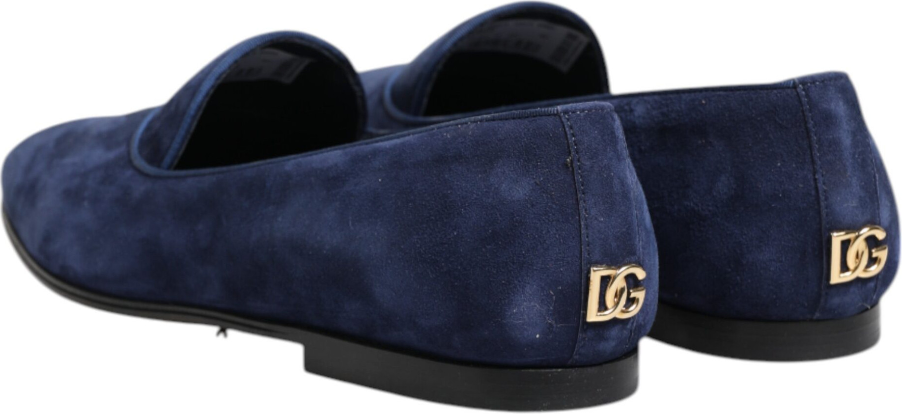 Blue Velvet DG Logo Loafers Dolce & Gabbana