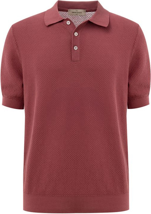 Red Cotton Polo Shirt