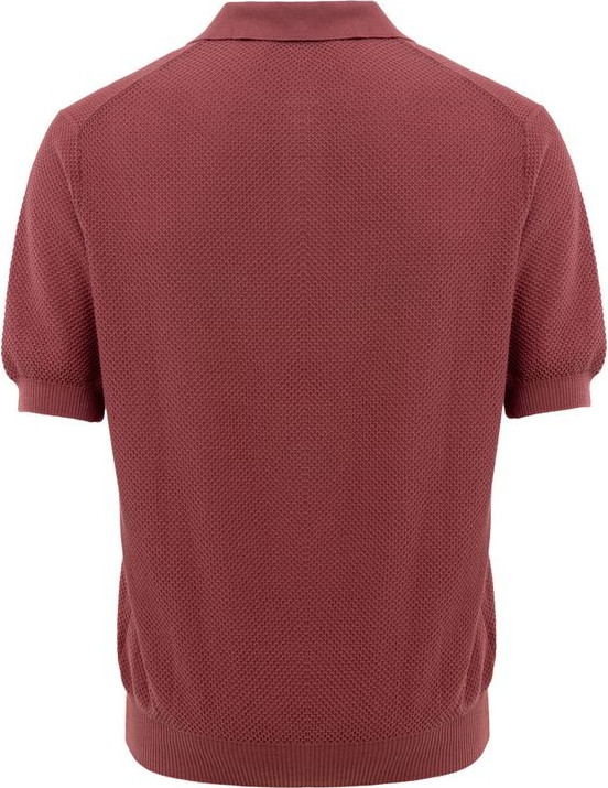 Red Cotton Polo Shirt