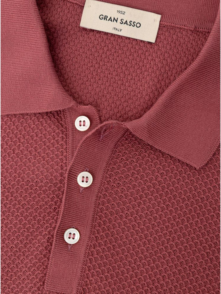 Red Cotton Polo Shirt