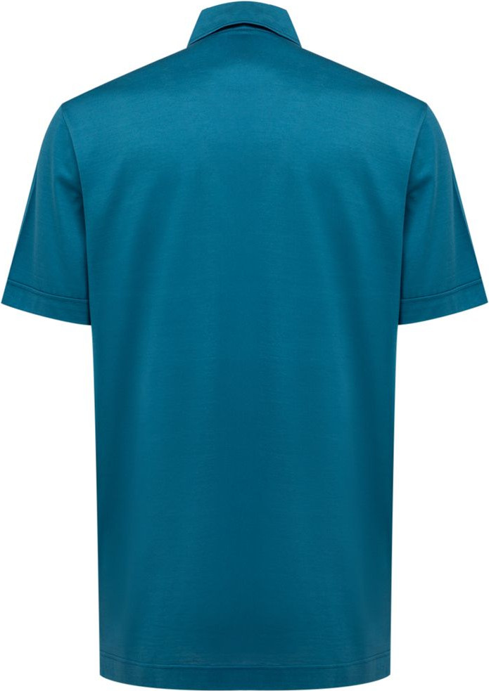 Blue Cotton Shortsleeve Shirt Canali