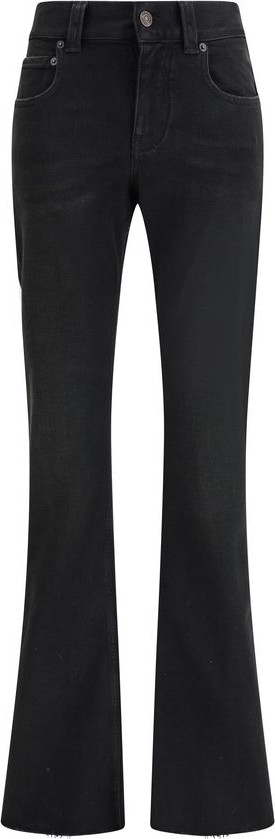 Black Cotton Bootcut Jeans Balenciaga