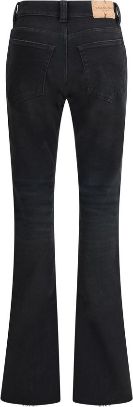 Black Cotton Bootcut Jeans Balenciaga