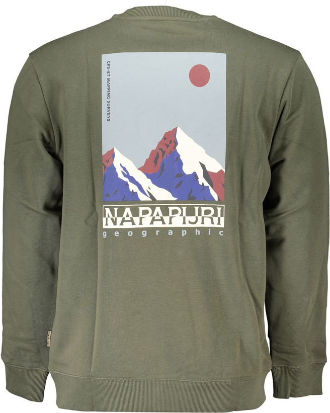 Green Cotton Sweatshirt Napapijri