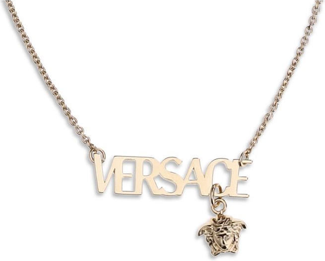 Золотое металлическое колье Versace