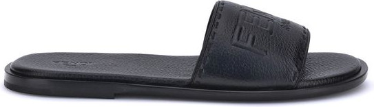 Fendi Шлепанцы Черная Кожа Теленка