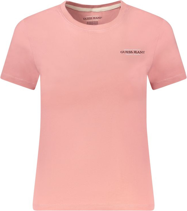 Pink Cotton Women T-Shirt Guess Shoes