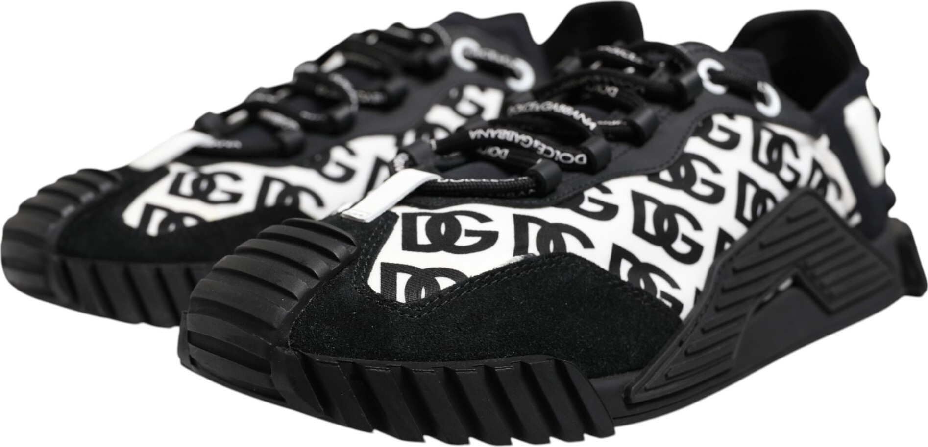 NS1 кроссовкаси, Dolce & Gabbana, Qora Logotip, Bog'ichli, Pastki Qism