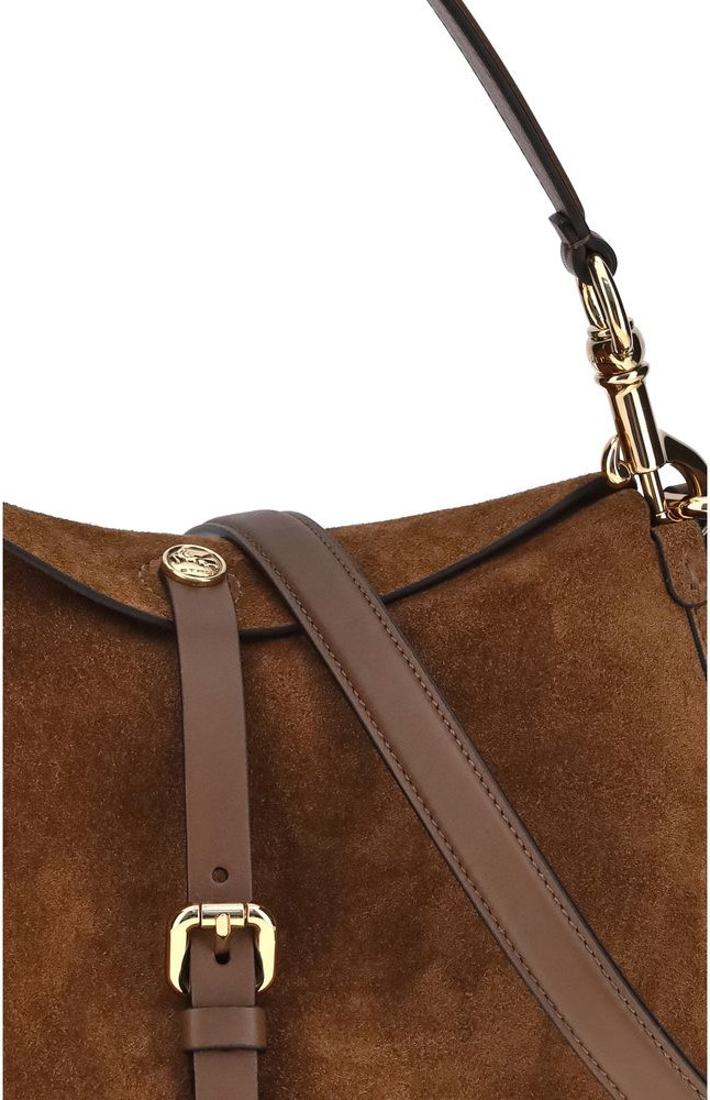 Сумка Etro из замши и пони через плечо