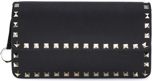 Clutch Valentino Garavani Rockstud Pochette with chain