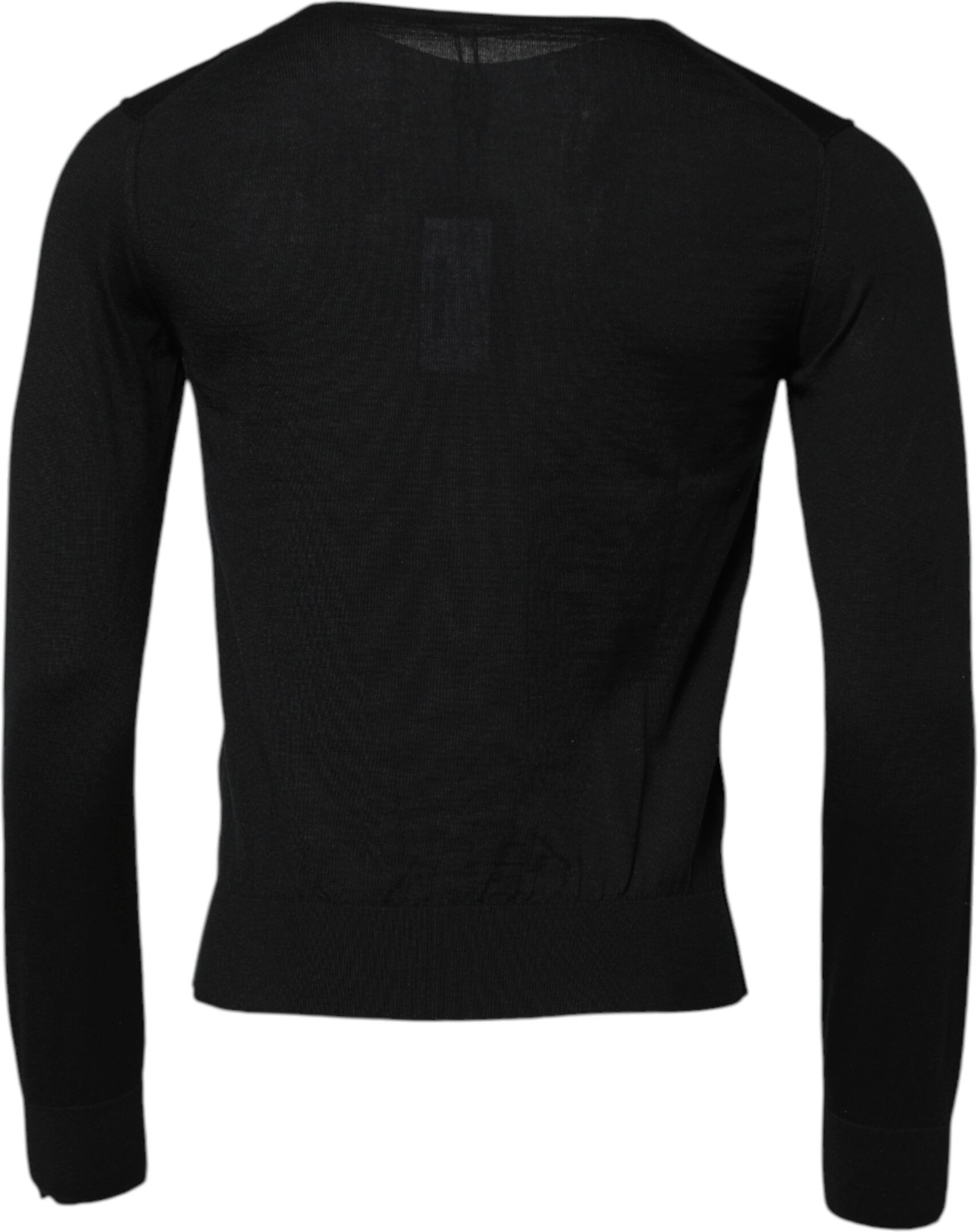 Qora Cashmere Yumaloq Yengil T-shirt Dolce & Gabbana