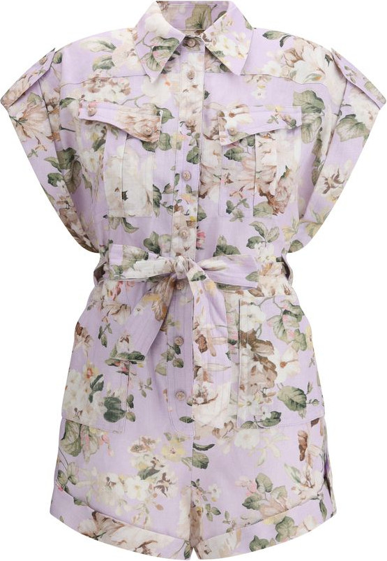 Комбинезон Zimmermann Multicolor Linen Jumpsuit