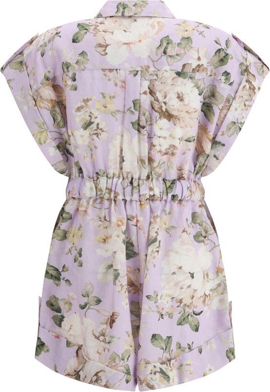 Комбинезон Zimmermann Multicolor Linen Jumpsuit
