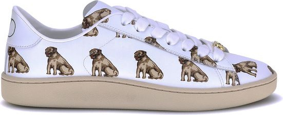 White Calf Leather Bos Taurus Low Top Sneakers Valentino Garavani