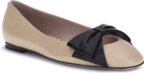 Балетки Valentino Garavani из коричневой телячьей кожи