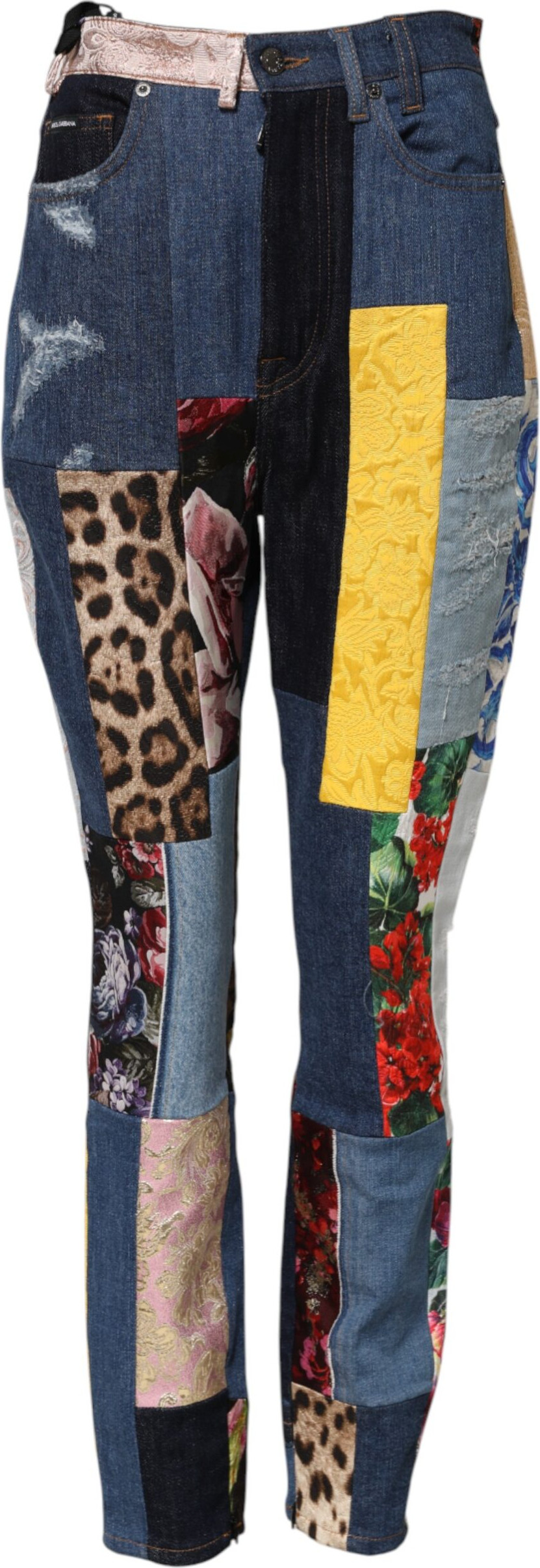 Джинсы Dolce & Gabbana Multicolor Patchwork Skinny Denim