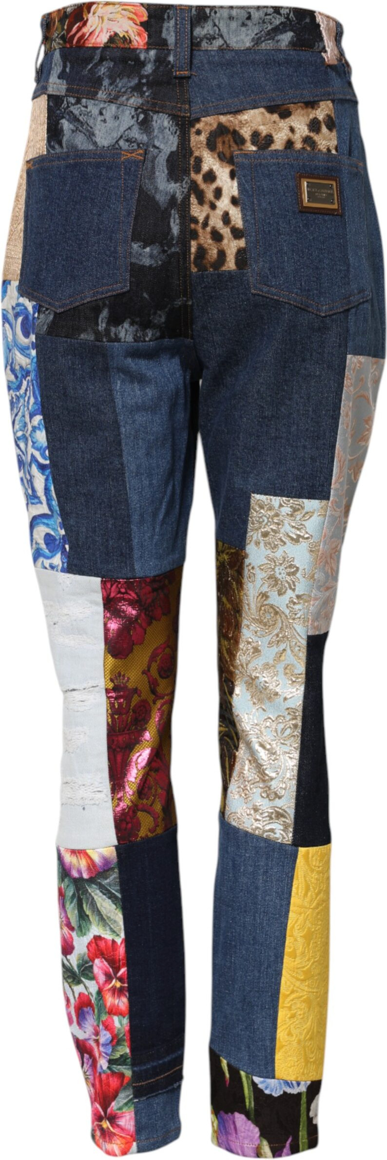 Джинсы Dolce & Gabbana Multicolor Patchwork Skinny Denim