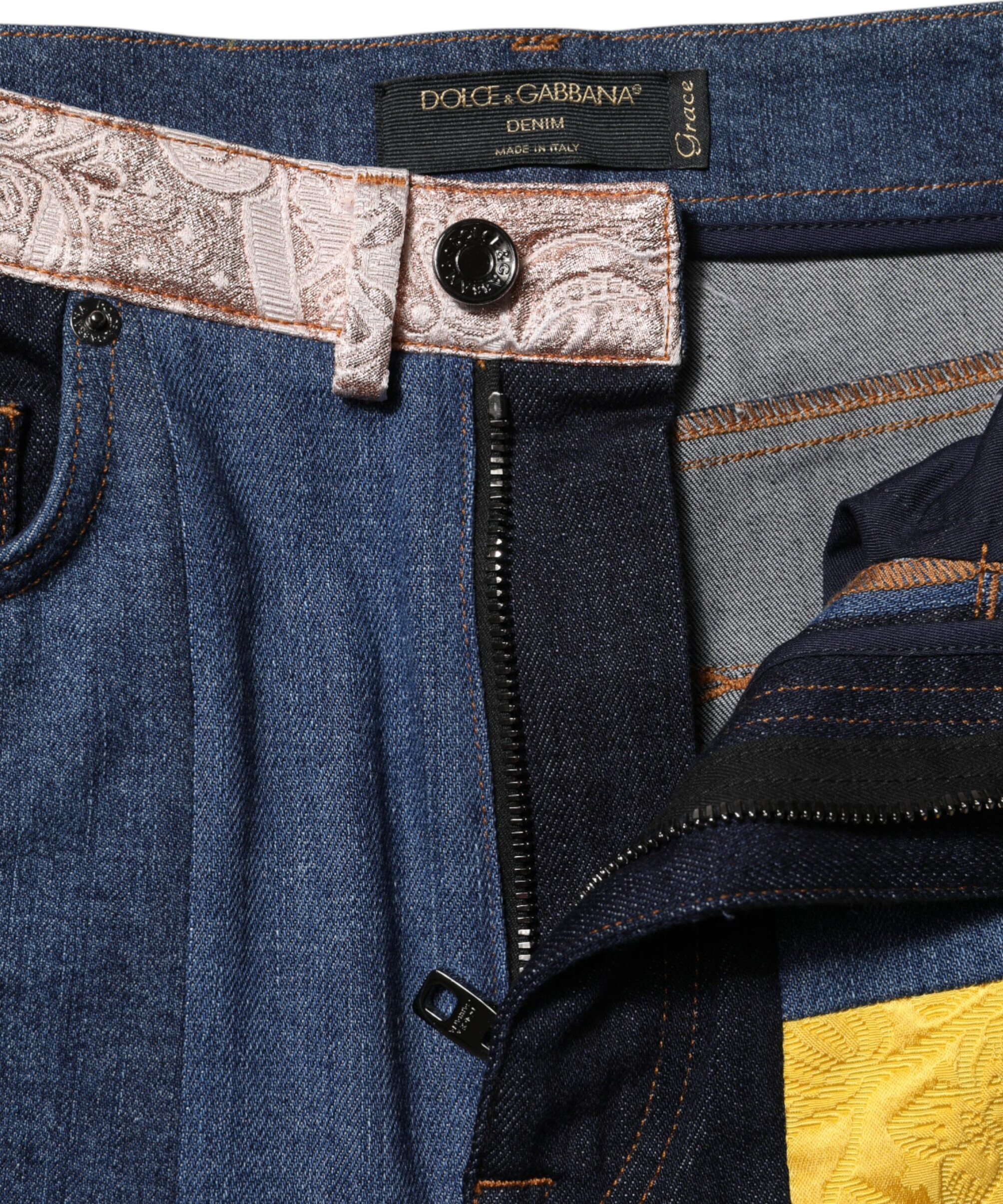 Джинсы Dolce & Gabbana Multicolor Patchwork Skinny Denim