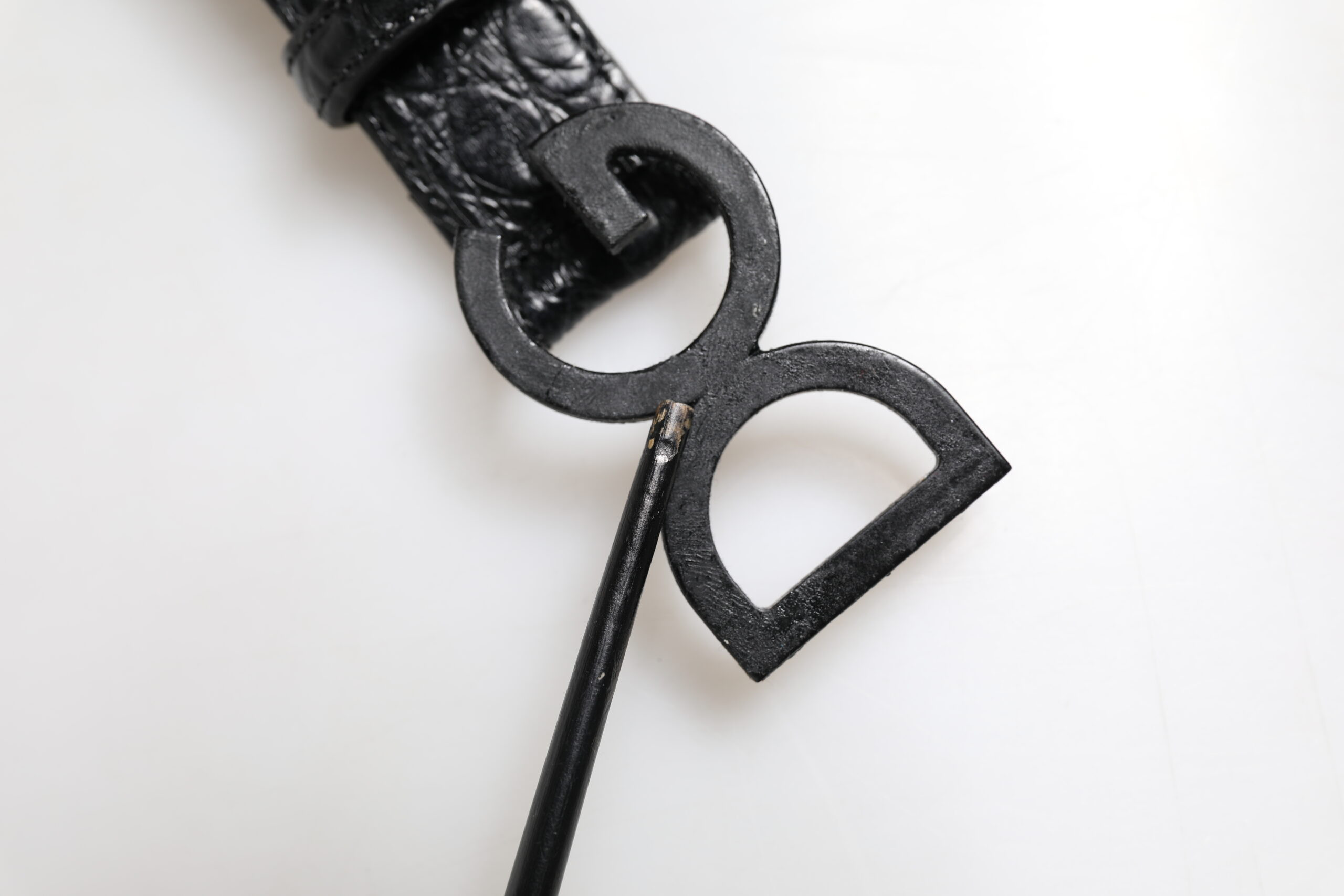 Dolce & Gabbana Classic Metal DG Buckle Belt