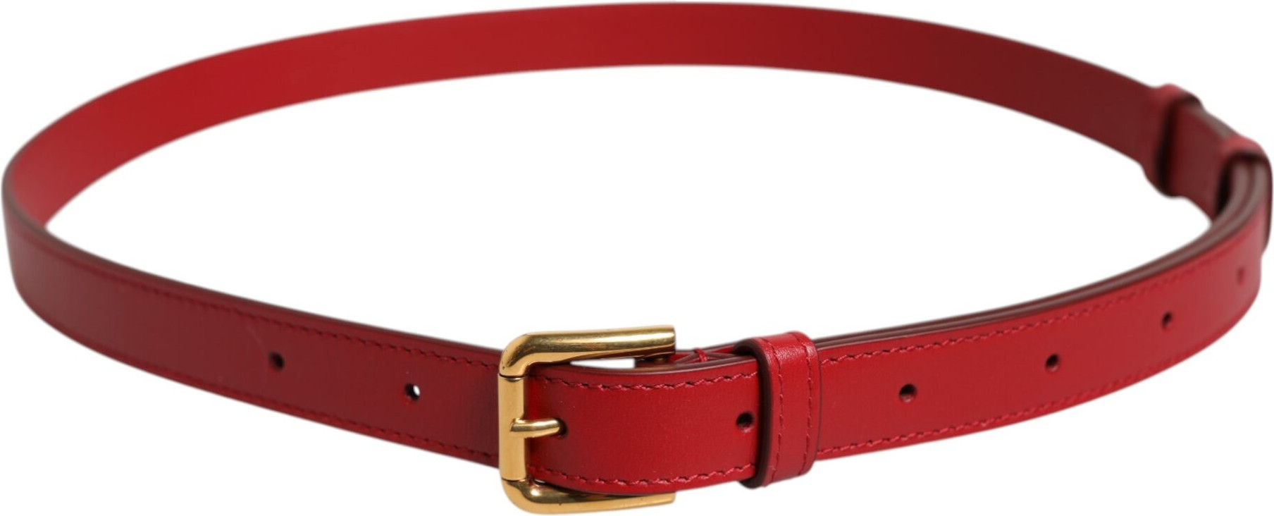 Belte Dolce & Gabbana Qizil Logoti Bor Metall Bel Uchun Tasma