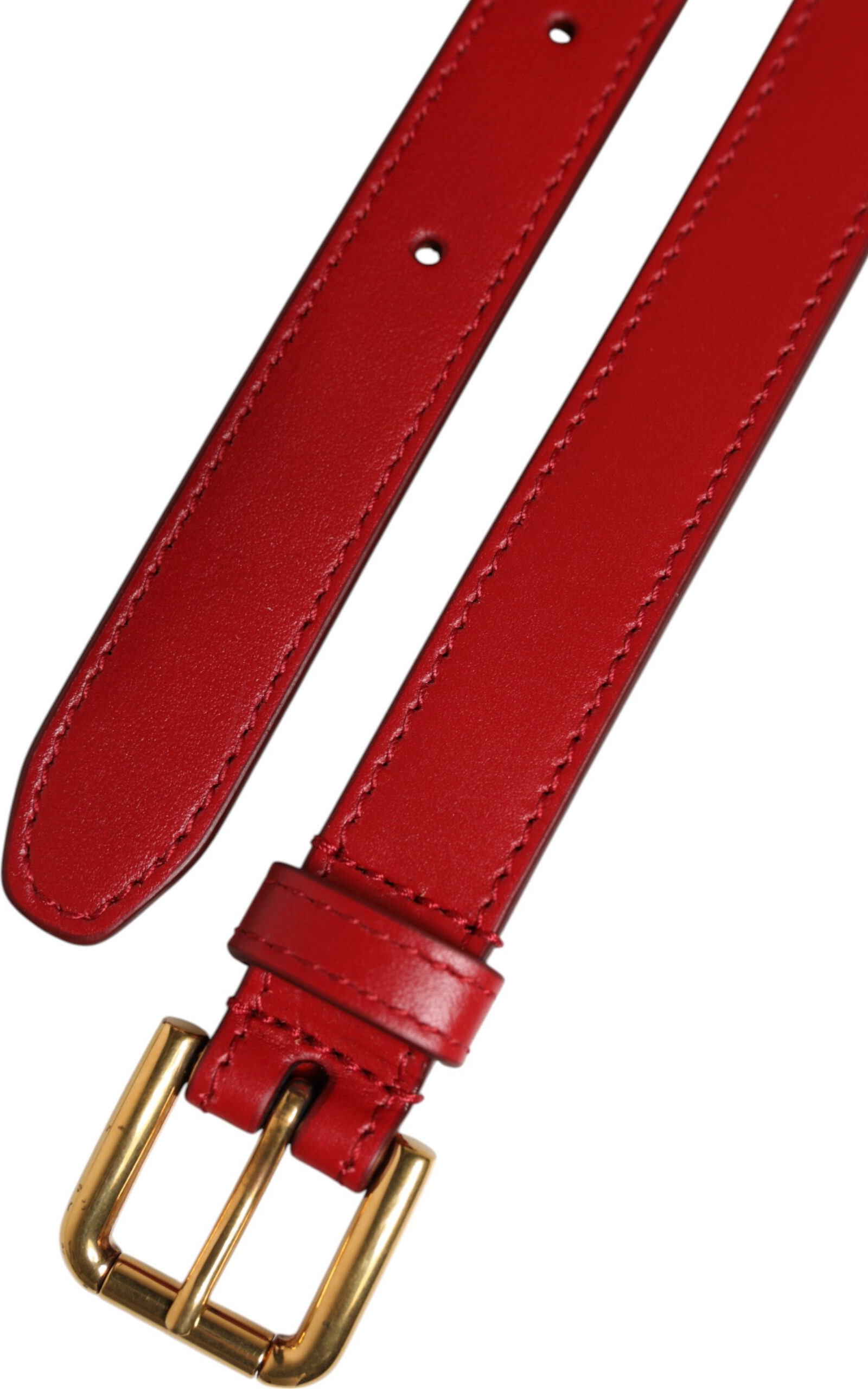 Belte Dolce & Gabbana Qizil Logoti Bor Metall Bel Uchun Tasma