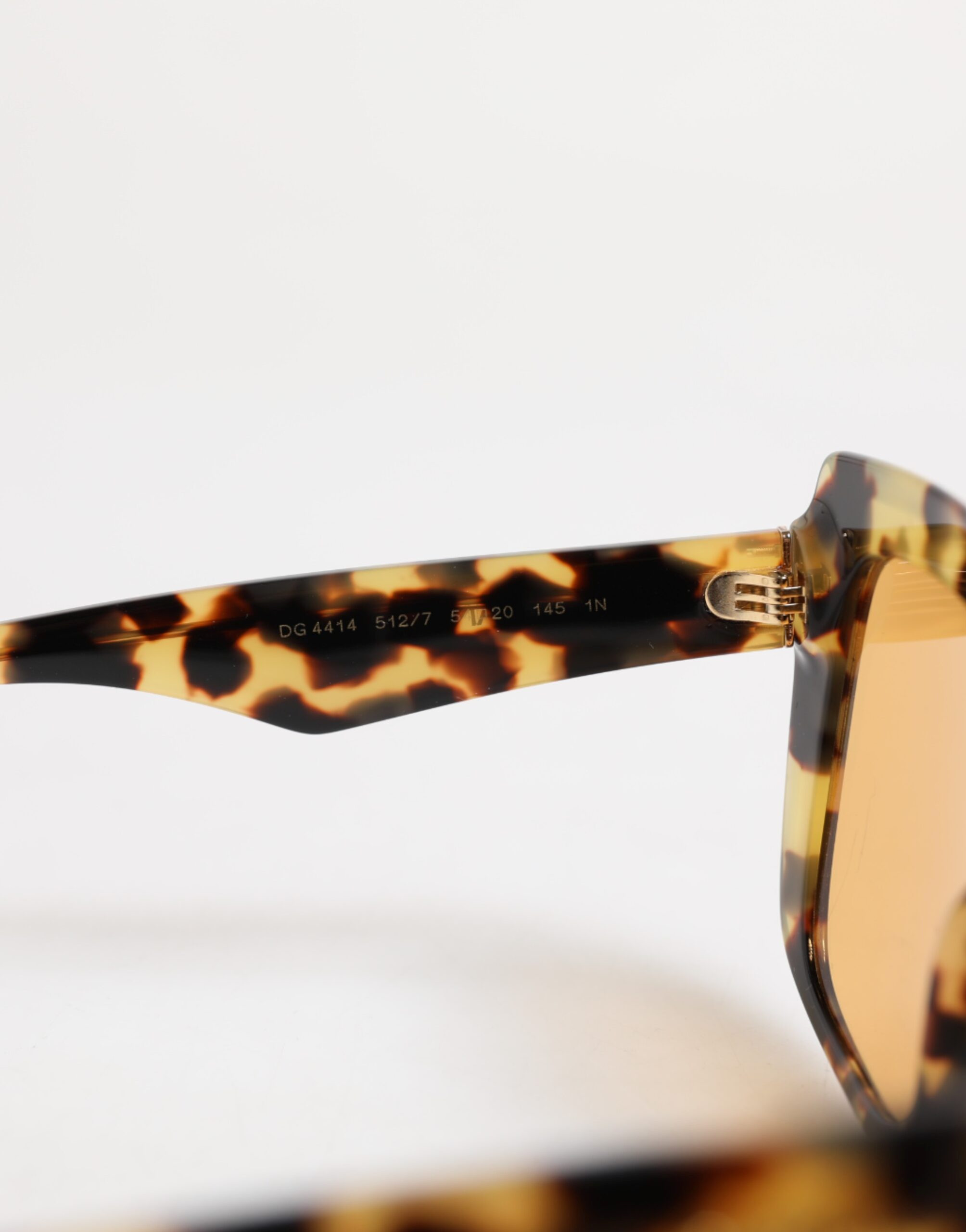 Dolce & Gabbana Quyosh ko'zoynaklari, Qora Sariq Gavayi Leopard Kare Shakldagi Ko'zoynak