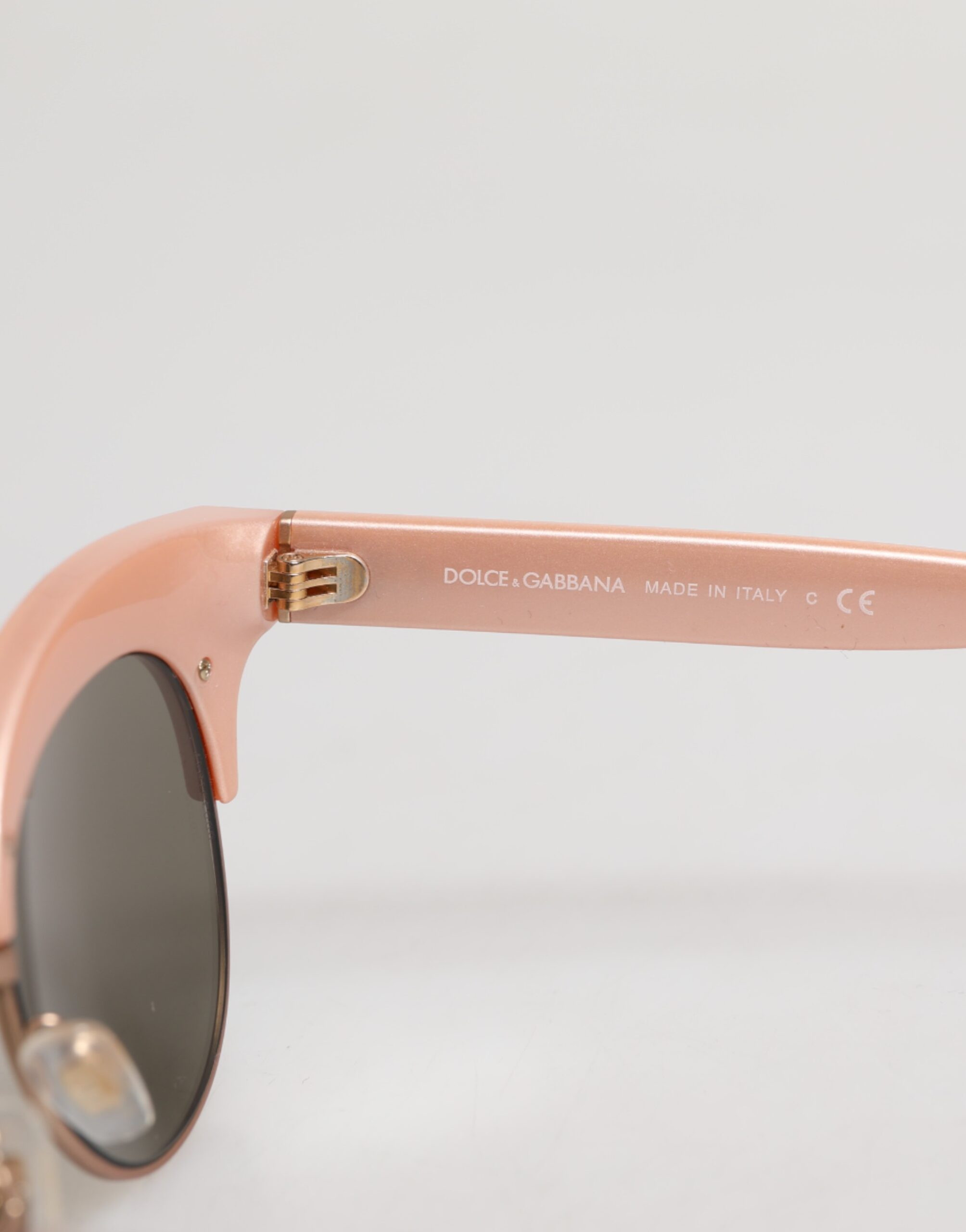 Wrazellalar Dolce & Gabbana Pushti Oltin Ko'zgu Mushuk Ko'z DG6109 Payetli