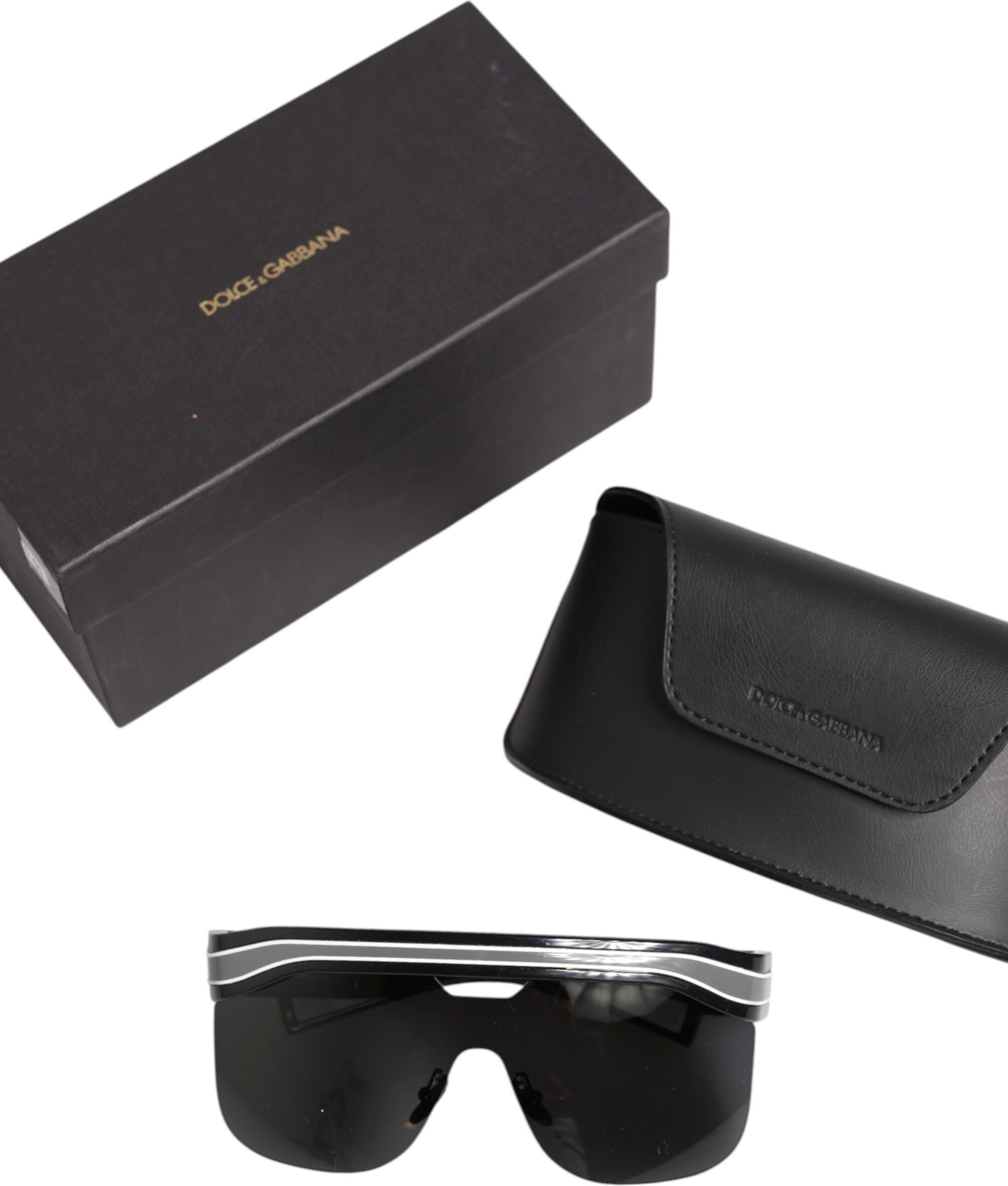 Sunglasses Dolce & Gabbana Black White Street Sporty